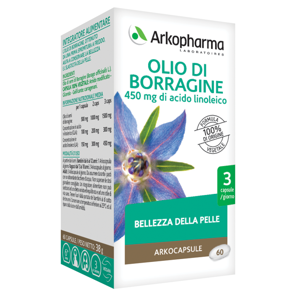 Arkopharma Olio di Borragine 60 Perle