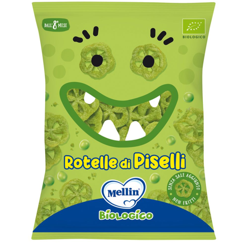 Mellin Snack Bio Rotelle Piselli 20 g