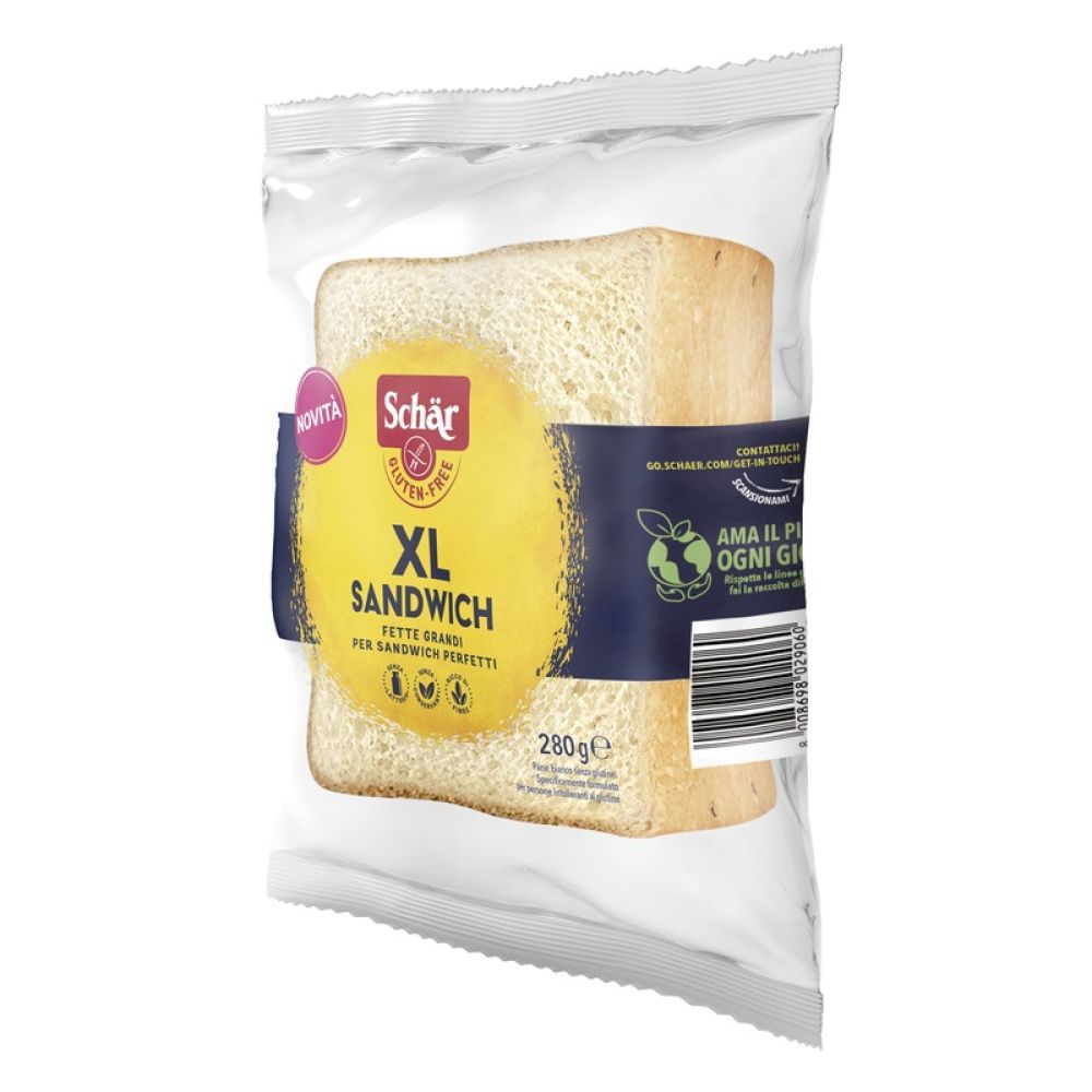 Schar Xl Sandwich Pane Bianco Senza Lattosio 280 g