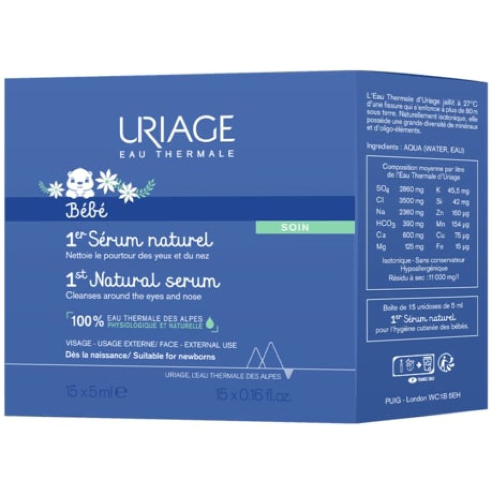 Uriage Bebe Siero Fisiologico 15 Flaconcini da 5 ml