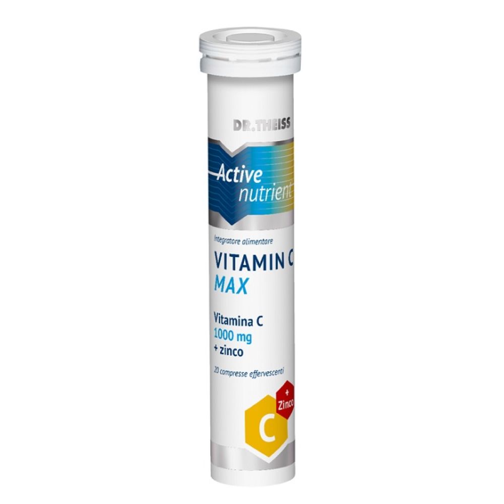Theiss Active Nutrient Vit C Max 20 Compresse Effervescenti Limone 80 g