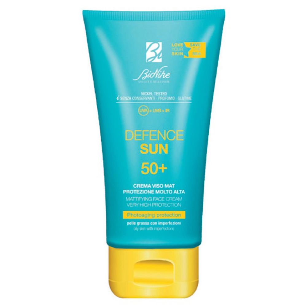 Defence Sun Crema Viso Mat Spf50+ Protezione Molto Alta 50 ml