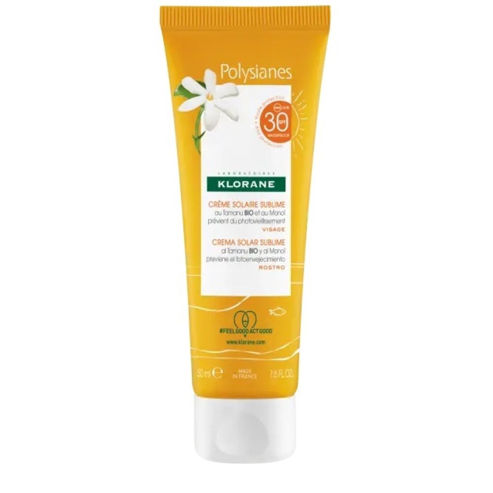 Les Polysianes Crema Viso Tamanu Bio&monoi Spf30 50 ml