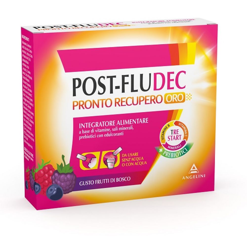 Postfludec Frutti di Bosco Pronto Recupero Oro 12 Bustine