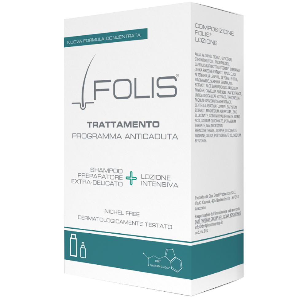 Folis Trattamento 1 Lozione 100 ml + 1 Shampoo 200 ml