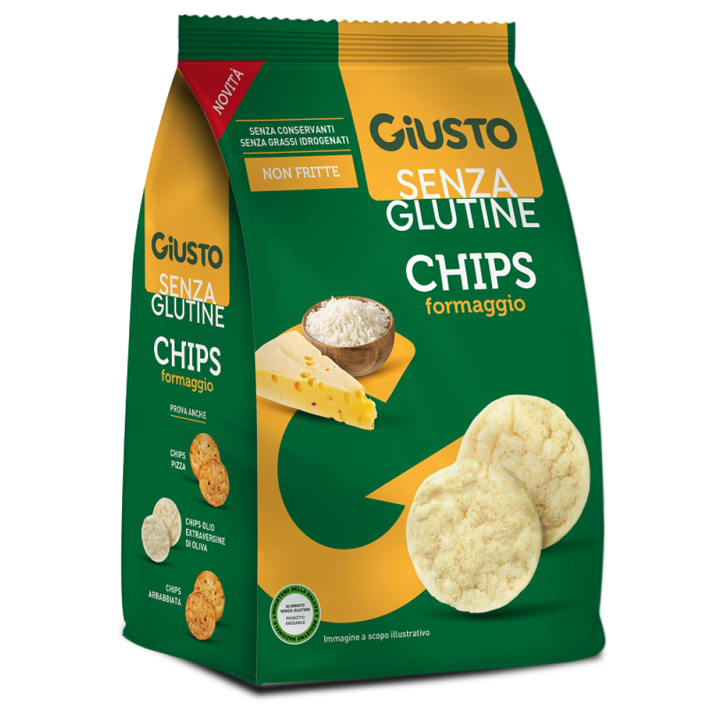 Giusto Senza Glutine Chips Formaggio 40 g