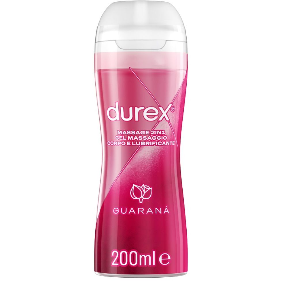 Durex Massage 2 in 1 Gel Massaggio Corpo E Lubrificante Guarana' 200 ml