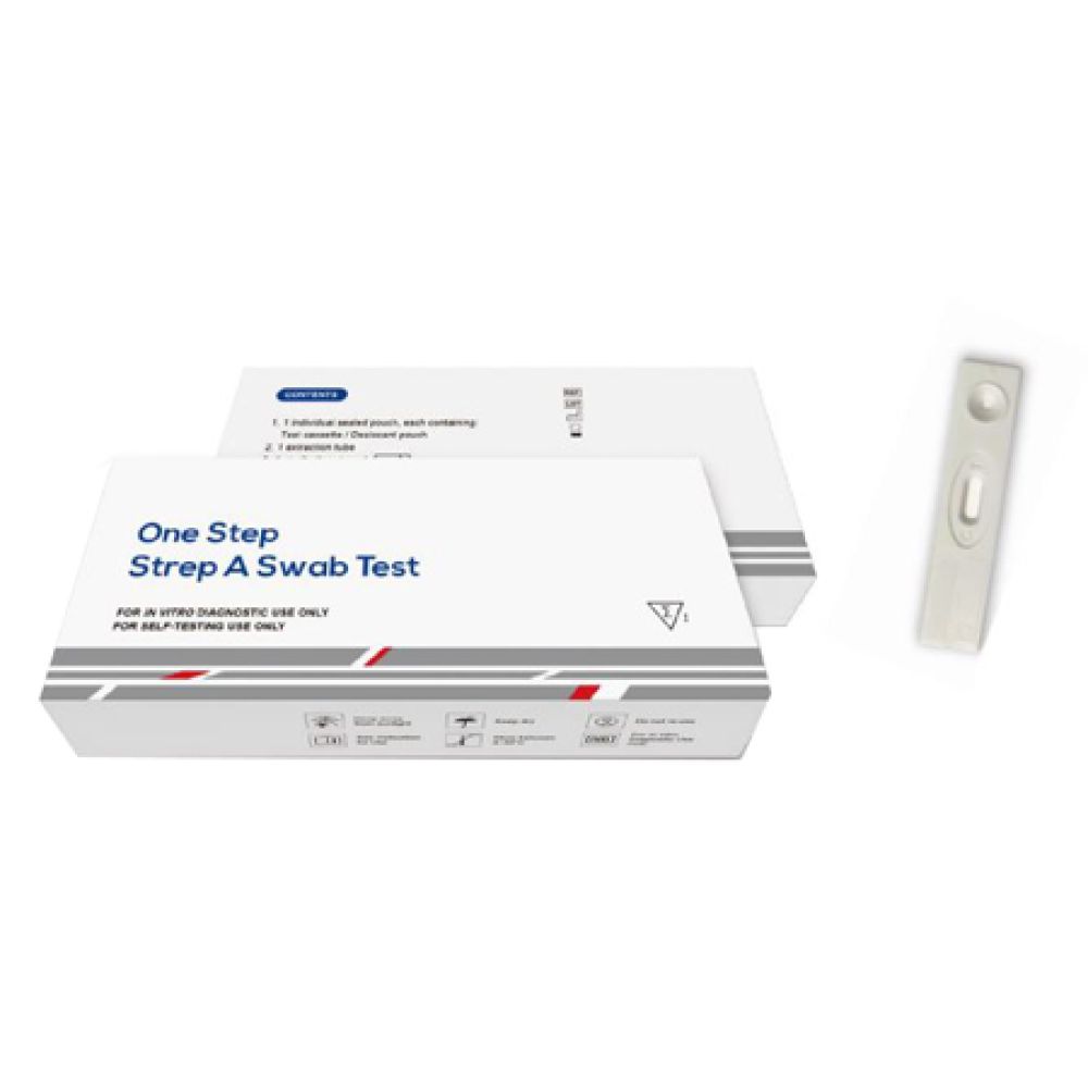 Test Autodiagnostico One Step Strep a Rilevazione Qualitativa Antigene Streptococco a in Tampone Faringeo 1 Pezzo