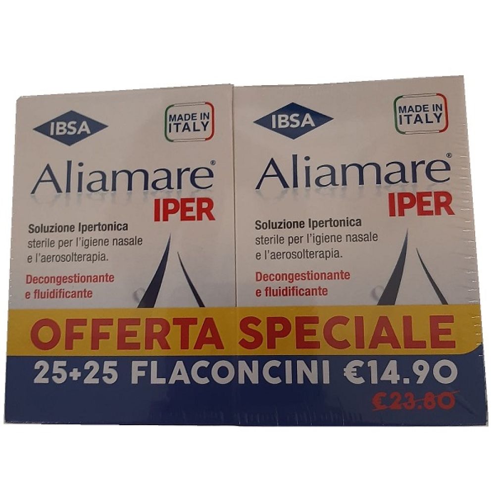 Aliamare Iper 25 + 25 Flaconcini 5 ml Bipacco